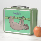 Lunch Box Paresse souriante mignon sur dessin animé en bambo (En situation)