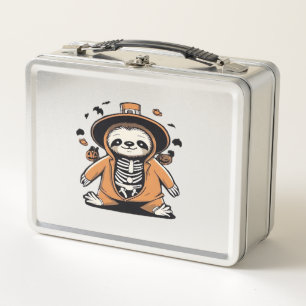 Lunch Box Paresseux squelette effrayant demande des friandis