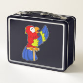 Lunch Box Parrot en chanteur avec microphone (Dos)