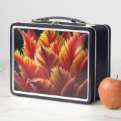 Lunch Box Parrot Tulip Floral Rouge et Jaune (En situation)