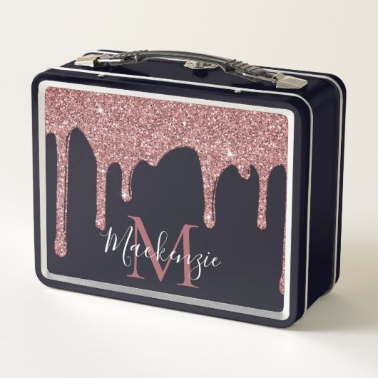 Lunch Box Parties scintillant de déshydratation en or noir e (Dos)