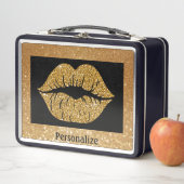 Lunch Box Parties scintillant d'or Lèvres Sparkle tendance P (En situation)