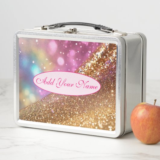 Lunch Box Parties scintillant Opal Collection Holographique  (En situation)