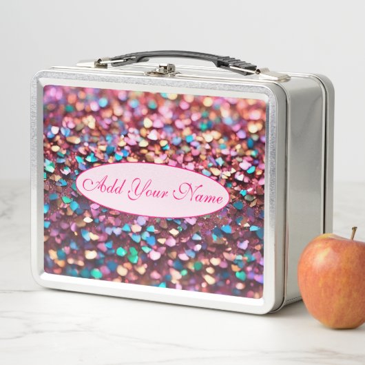 Lunch Box Parties scintillant Opal Collection holographique  (En situation)
