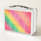 Lunch Box Parties scintillant rose jaune vert (Dos)