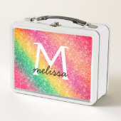 Lunch Box Parties scintillant rose jaune vert (Devant)