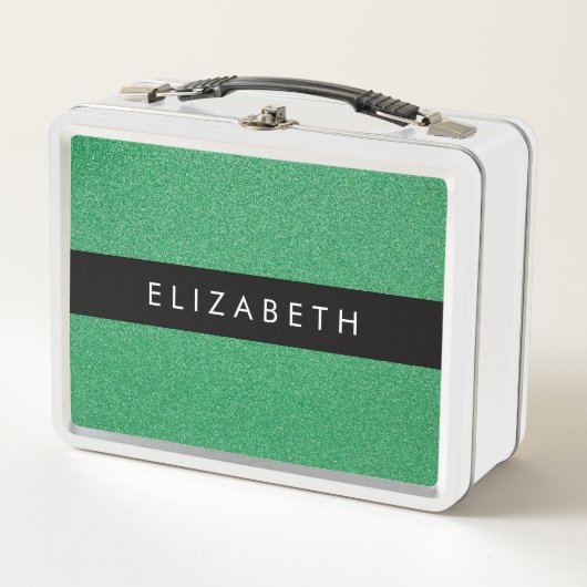 Lunch Box Parties scintillant verte, Arrière - plan Parties (Devant)