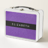 Lunch Box Parties scintillant violette, Arrière - plan Parti (Devant)