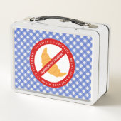 Lunch Box Pas de gluten pour moi ! - Avertissement d'allergi (Dos)