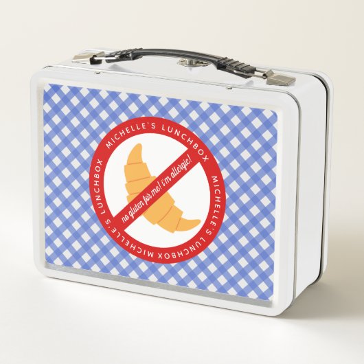 Lunch Box Pas de gluten pour moi ! - Avertissement d'allergi (Dos)