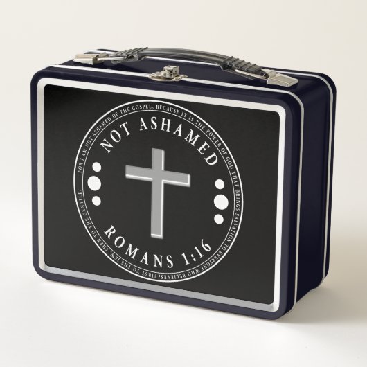 Lunch Box Pas honteux de l'Evangile Verse chrétien (Devant)