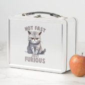 Lunch Box Pas rapide, juste furieux - Humour de chat gris (En situation)