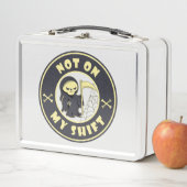 Lunch Box Pas sur mon poste Grim Reaper Citation d'Halloween (En situation)
