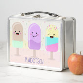 Lunch Box Pastel Chibi Ice Lollies mignonette Personnalisé (En situation)