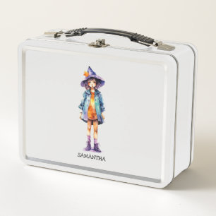 Lunch Box Pastel Cute Witch Girl Halloween esthétique