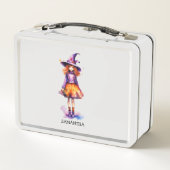 Lunch Box Pastel Cute Witch Girl - Halloween esthétique (2) (Dos)