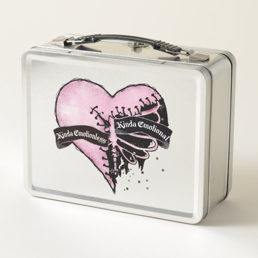 Lunch Box Pastel Goth Heart | Émotionnel et sans émotion (Dos)