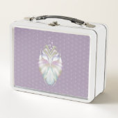 Lunch Box Pastel Purple Oracle Owl Monogram (Devant)