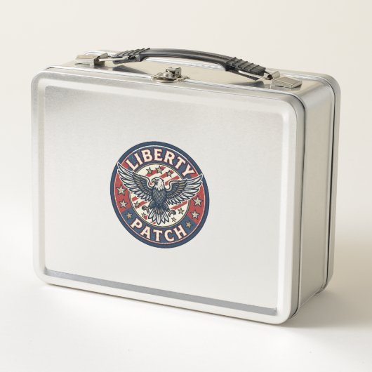 Lunch Box Patch de liberté Patriotique Broderie (Devant)