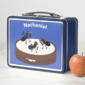 Lunch Box Patinage sur glace de fourmis joyeuses sur dessin (En situation)