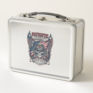 Lunch Box Patriotique 1776 Hors Route Crâne Monster Truck Lo