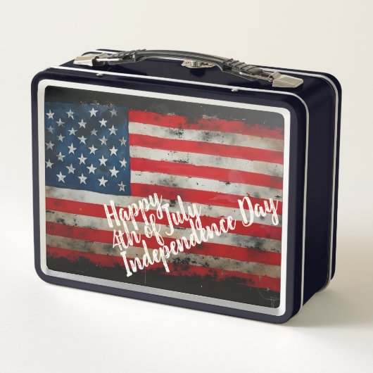 Lunch Box Patriotique 4 juillet Fête de l'Indépendance (Dos)