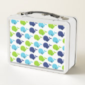 Lunch Box Pattern of Whales, Cute Whales, Sea Animals (Dos)