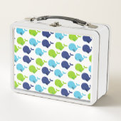 Lunch Box Pattern of Whales, Cute Whales, Sea Animals (Devant)