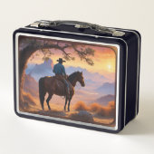 Lunch Box Pays et Western Cowboy Horse (Dos)