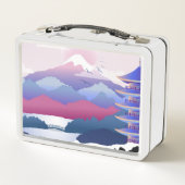 Lunch Box Paysage De Temple Paisible À L'Aube (Dos)