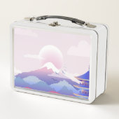 Lunch Box Paysage De Temple Paisible À L'Aube (Devant)