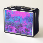 Lunch Box Paysage impressioniste rose chaud et bleu (Dos)