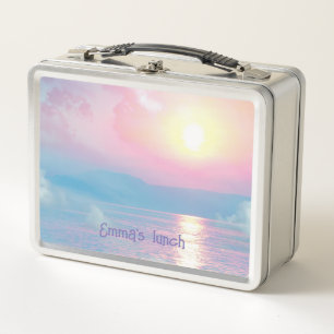 Lunch Box Paysage magique au coucher du soleil rose