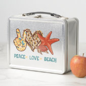 Lunch Box Peace, Love, Beach | Summer Vibes | Vintage (En situation)