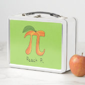 Lunch Box Peach Pi Cute Math Pi Day Lunette Box (En situation)