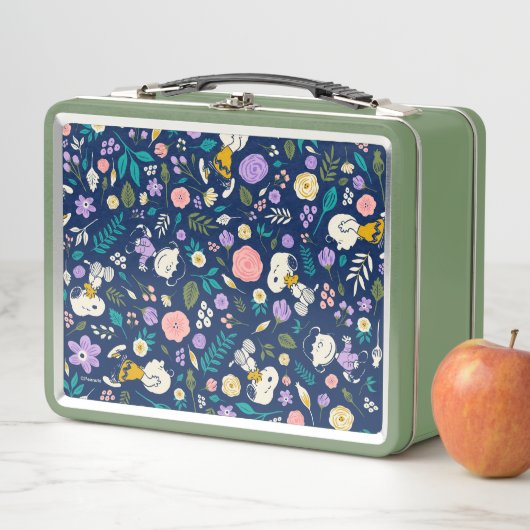Lunch Box Peanuts In Bloom Pattern (En situation)