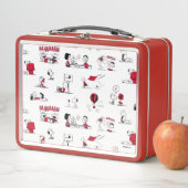 Lunch Box PEANUTS | Motif rouge et noir (En situation)