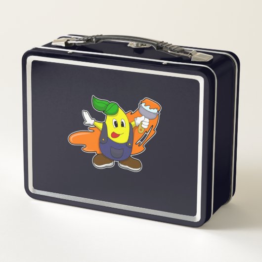 Lunch Box Pear as Painer with Paint brush (Dos)