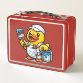 Lunch Box Peintre Canard en Caoutchouc (Dos)