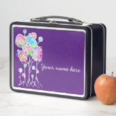 Lunch Box Peinture à la main - Abstrait Tree Group 4 (En situation)