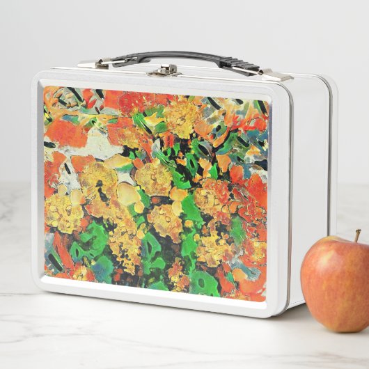 Lunch Box Peinture à l'huile Retro : Van Gogh Monet (En situation)