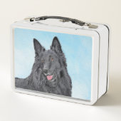 Lunch Box Peinture belge Sheepdog - Cute Original Chien Art (Dos)