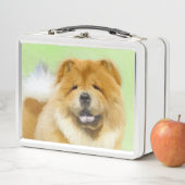 Lunch Box Peinture Chow Chow - Joli art original chien (En situation)