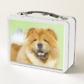 Lunch Box Peinture Chow Chow - Joli art original chien (Dos)