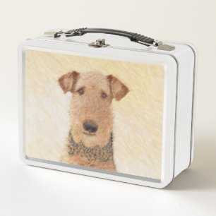 Lunch Box Peinture d'Airedale Terrier - Cute Art Original
