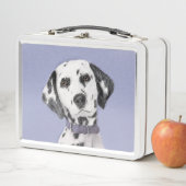 Lunch Box Peinture Dalmatienne - Beau art original de chien (En situation)