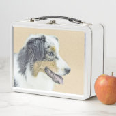 Lunch Box Peinture de berger australien - Art original de ch (En situation)