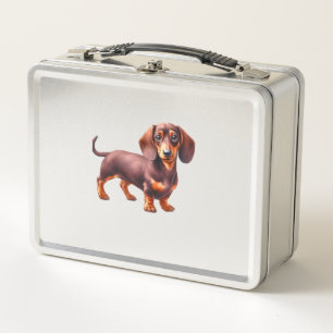 Lunch Box Peinture de Dachshund - Peinture d'aquarelle de ch