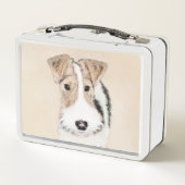Lunch Box Peinture de Fox Terrier de fil - art original (Dos)