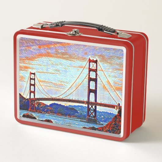 Lunch Box Peinture de golden gate bridge (Devant)